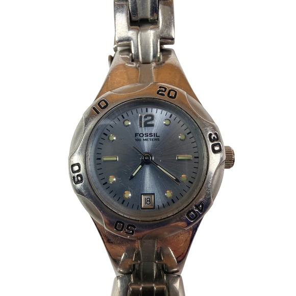 Fossil Accessories - Fossil Blue AM-3861 Womens Watch Stainless Steel Needs Battery